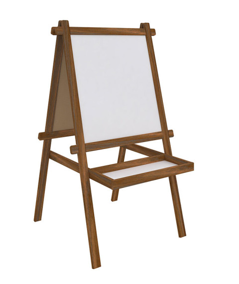 Tabla whiteboard 50x55cm lemn cu coș PANDA